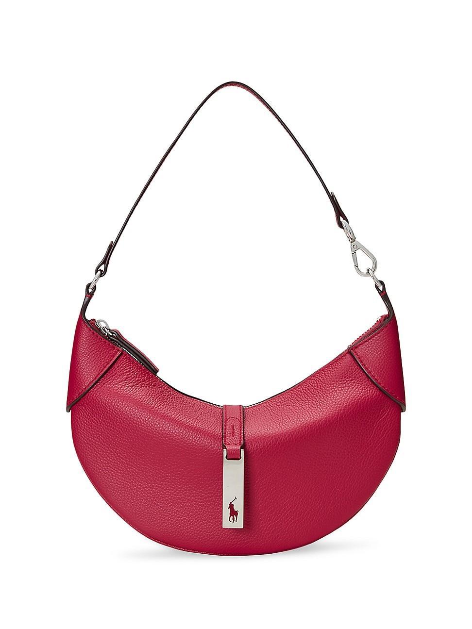 Womens Mini Polo ID Leather Shoulder Bag Product Image