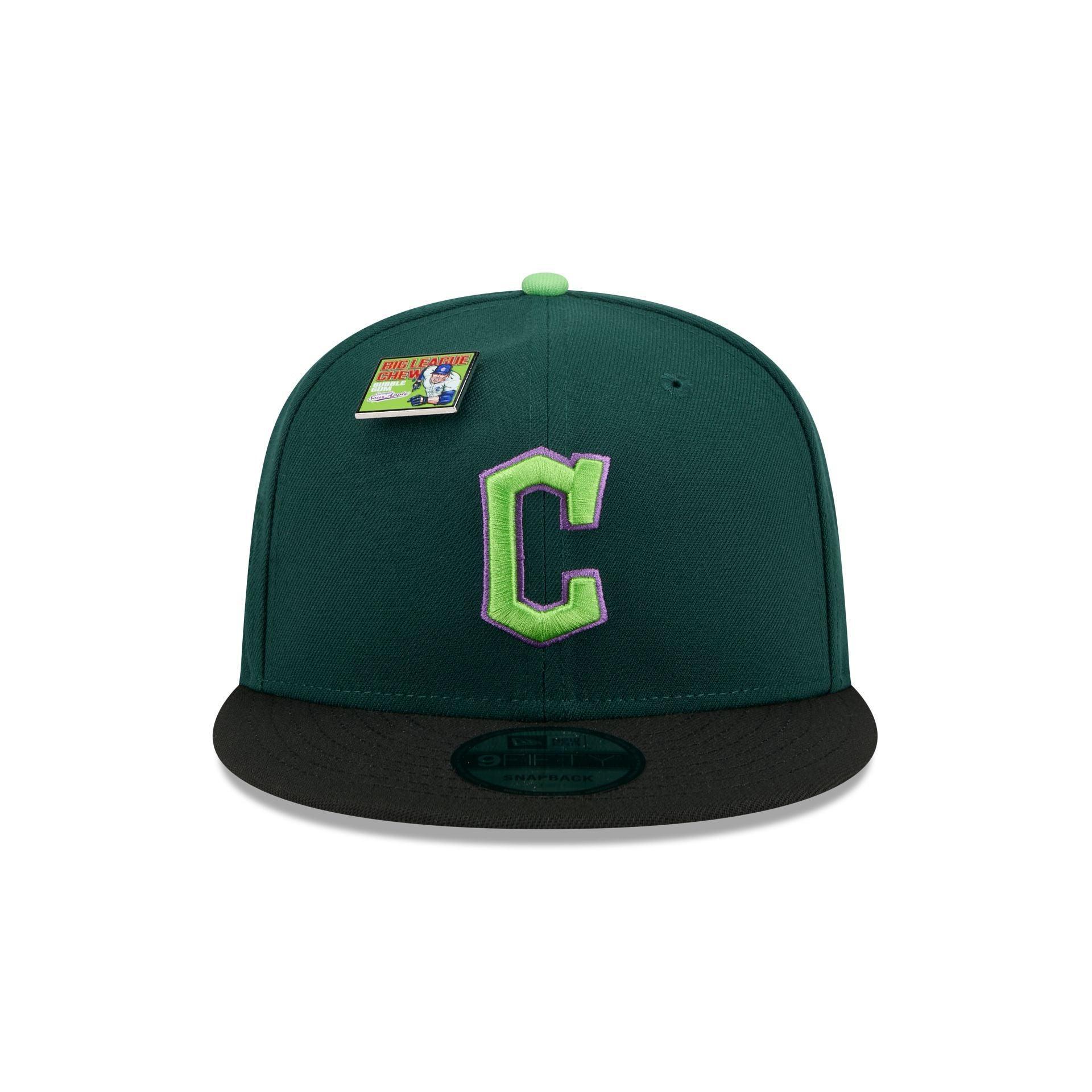 Big League Chew X Cleveland Guardians Sour Apple 9FIFTY Snapback Hat Male Product Image