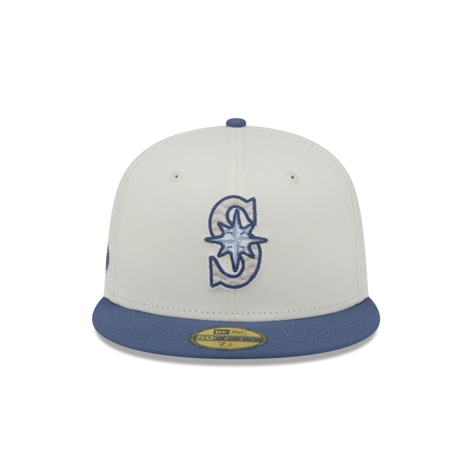 Seattle Mariners Wavy Chainstitch 59FIFTY Fitted Hat Male Product Image