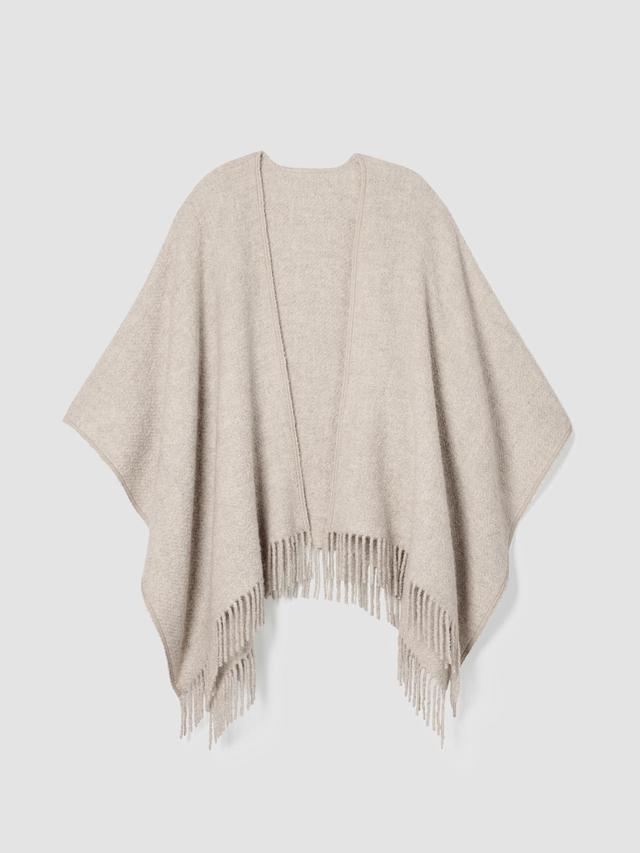 EILEEN FISHER Alpaca Silk Boucle Ponchofemale Product Image