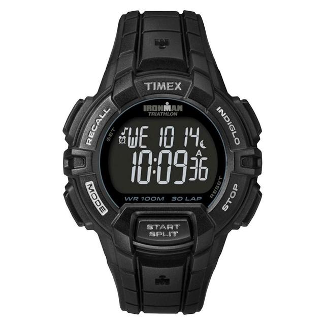 Mens Timex Ironman Rugged 30 Lap Digital Watch - Black T5K793JT Product Image