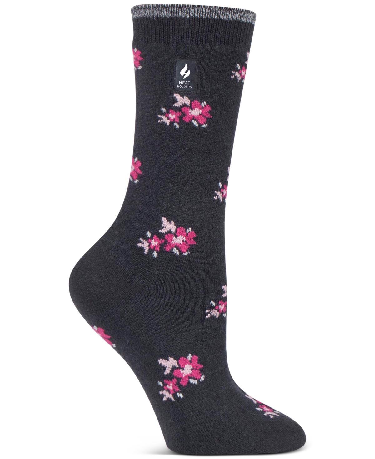 Heat Holders Womens Ultra Lite Bellis Floral Crew Socks Product Image