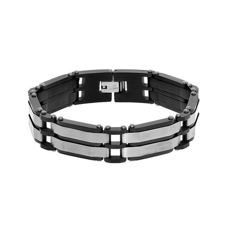 Mens LYNX Two Tone Stainless Steel Bracelet Product Image