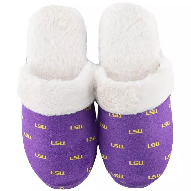 Womens ZooZatz LSU Tigers Faux Fur Slippers Product Image