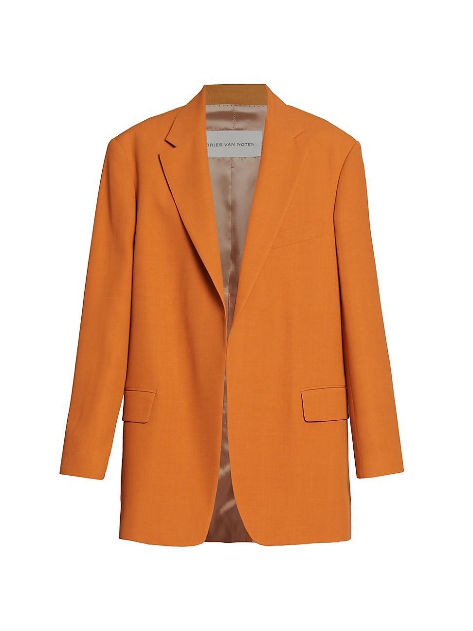 Womens Blur Oversized Silk-Blend Jacket Product Image