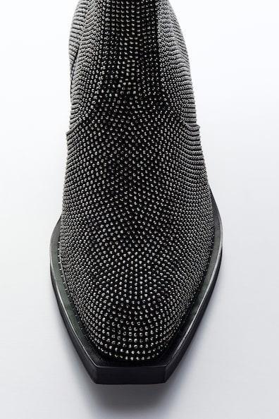 Rhinestone-Embellished Boots Product Image