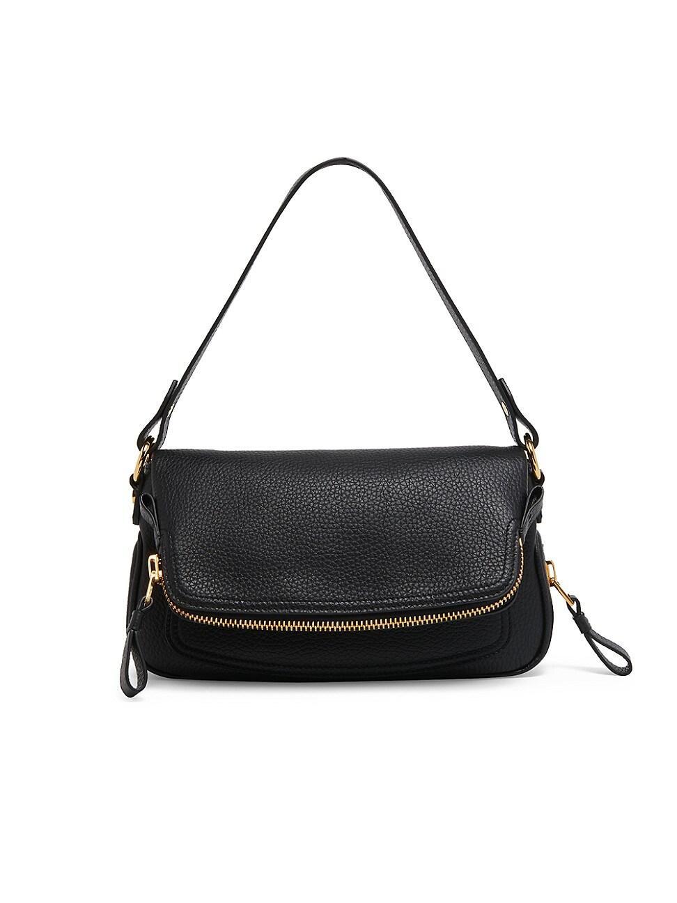 Womens Crazy Grained Leather East/West Shoulder Bag Product Image