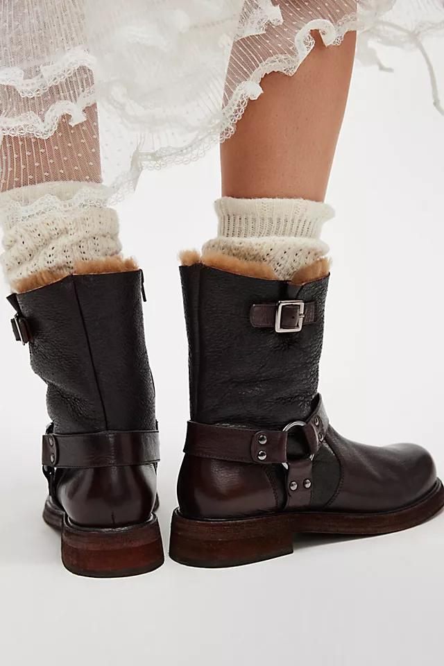 Silverstone Shearling Moto Boots Product Image