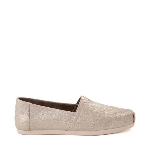 Womens TOMS Alpargata Metallic Slip-On Casual Shoe - Champagne Product Image