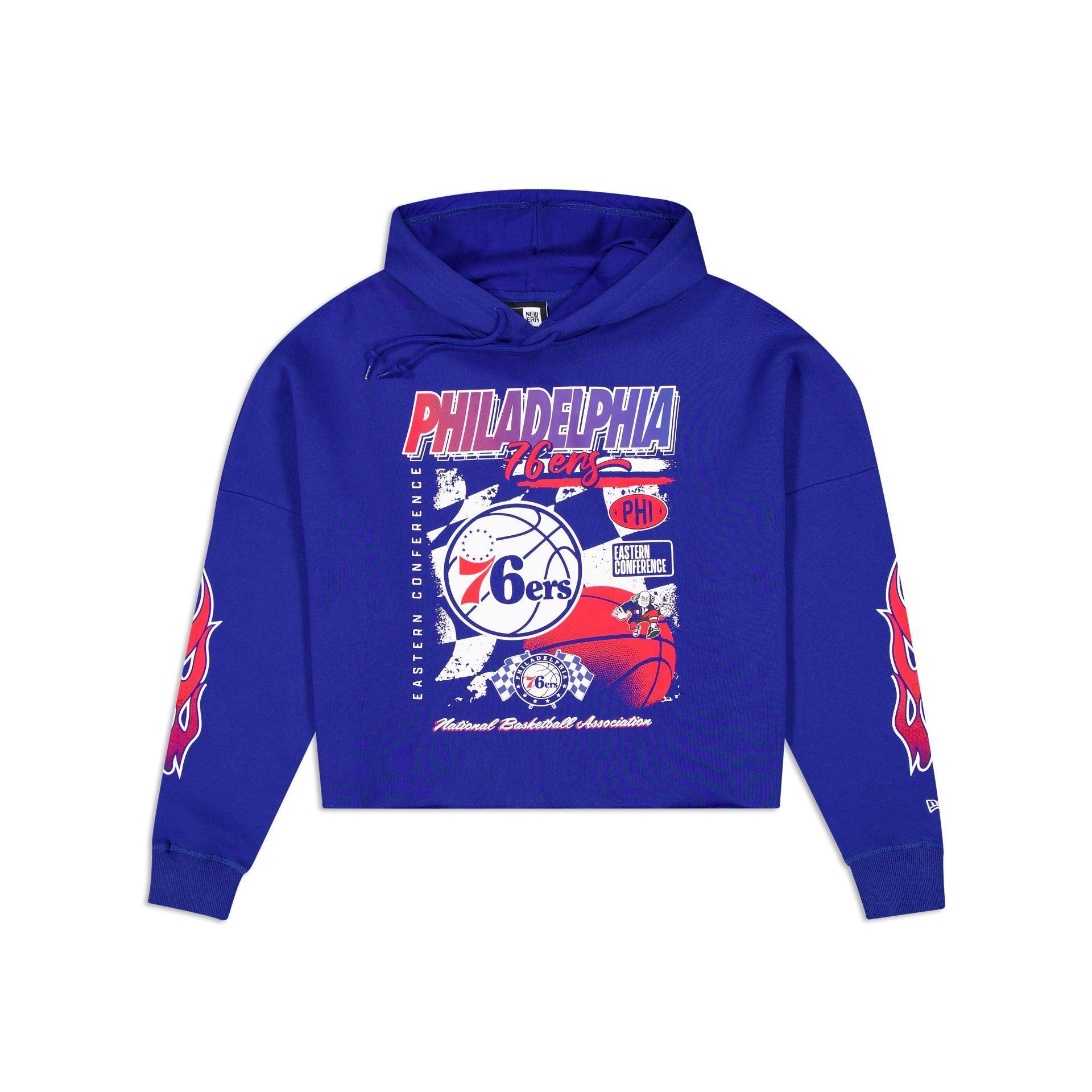 Philadelphia 76ers 2024 Rally Drive Women's Hoodie Female Product Image