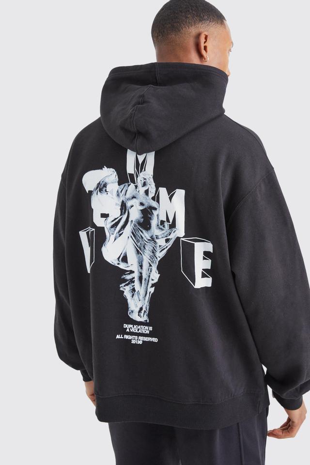 Oversized Homme Graphic Hoodie | boohooMAN USA Product Image