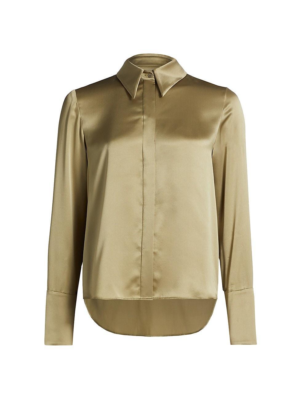 Womens Object Of Affection Silk Shirt Product Image