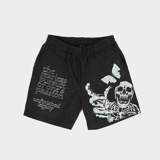 Sopula Skull Butterfly Eros Pocket Sweat Shorts Product Image