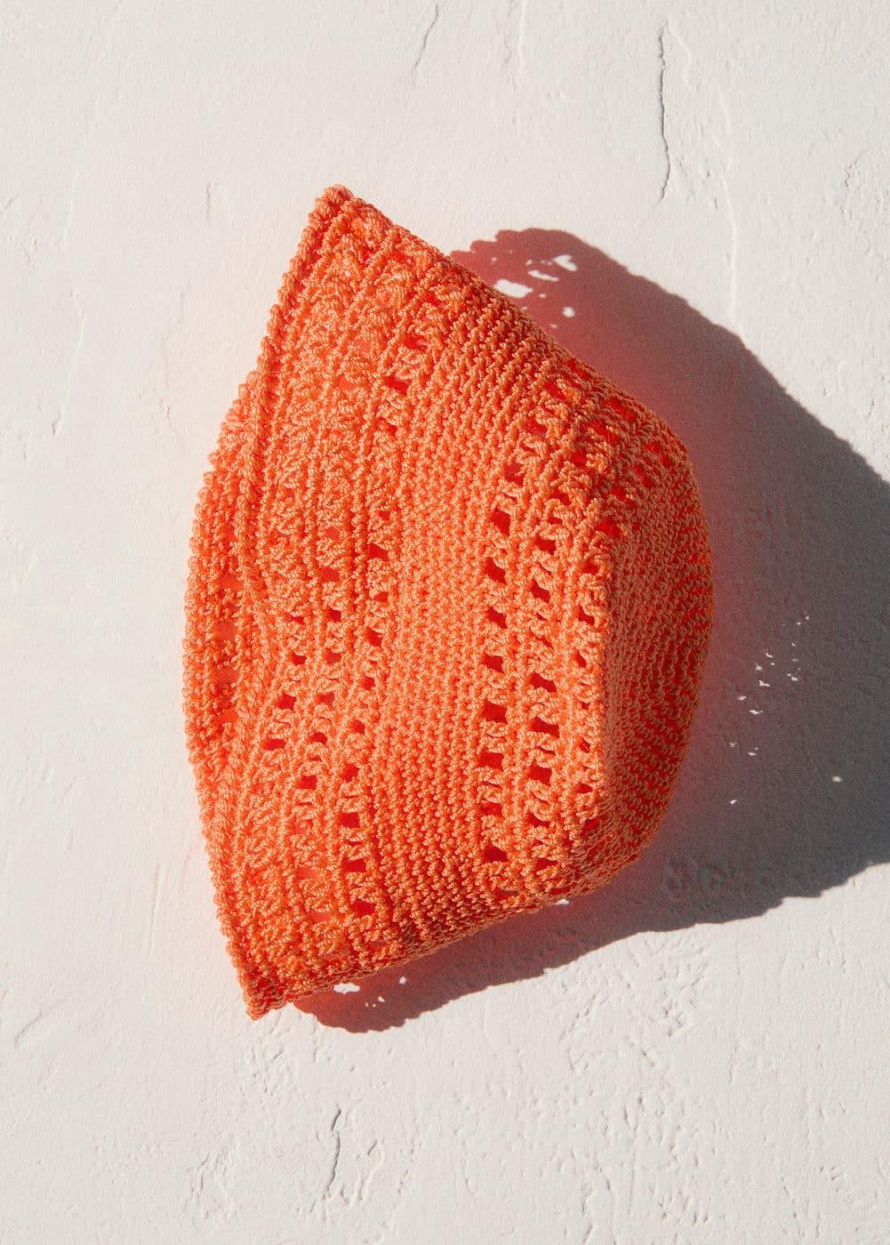 MANGO - Crochet bucket hat - One size - Women Product Image