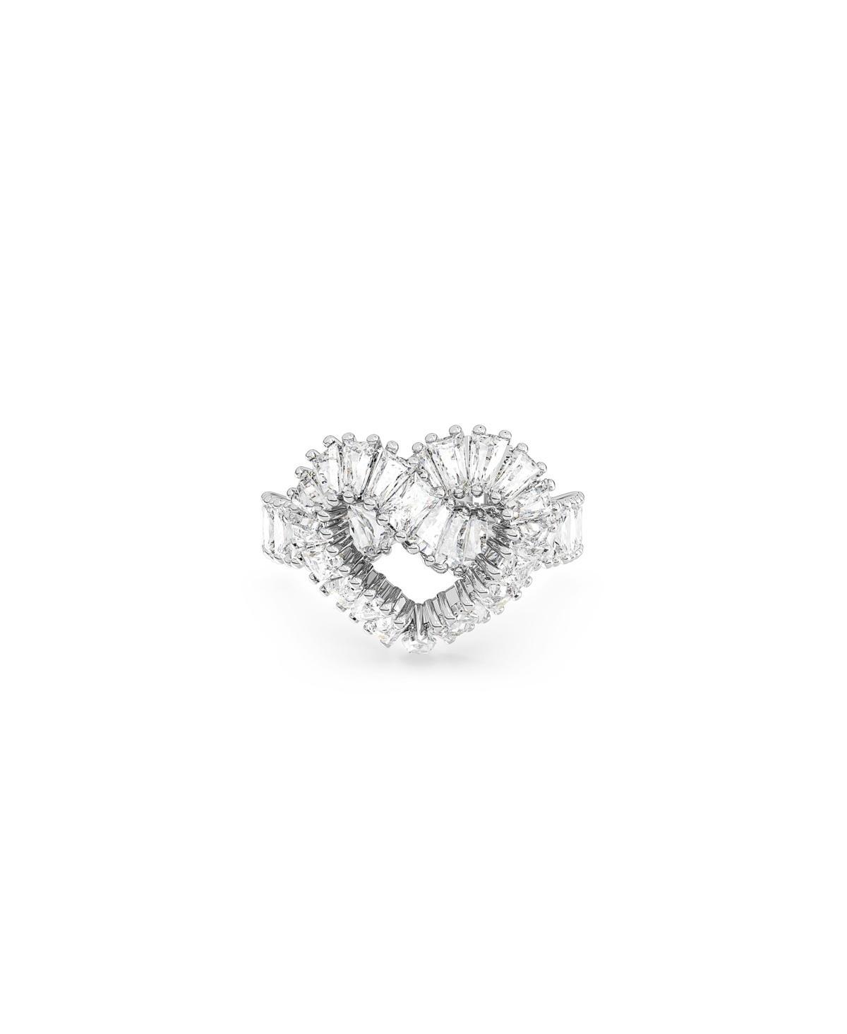 Swarovski Matrix Woven Crystal Heart Ring Product Image