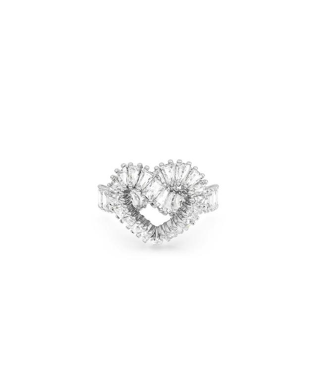 Swarovski Matrix Woven Crystal Heart Ring Product Image