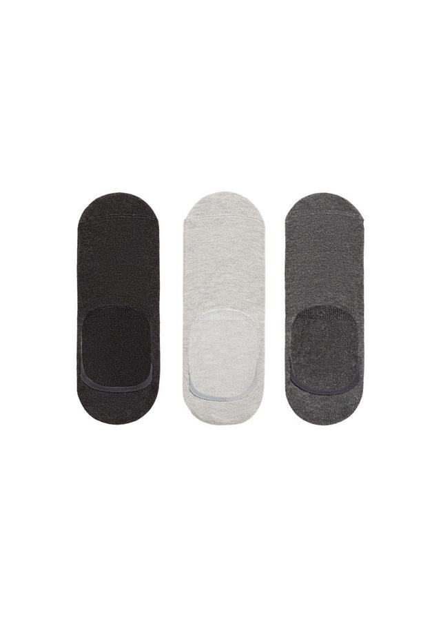 MANGO MAN - 3-pack of invisible socks greyMen Product Image