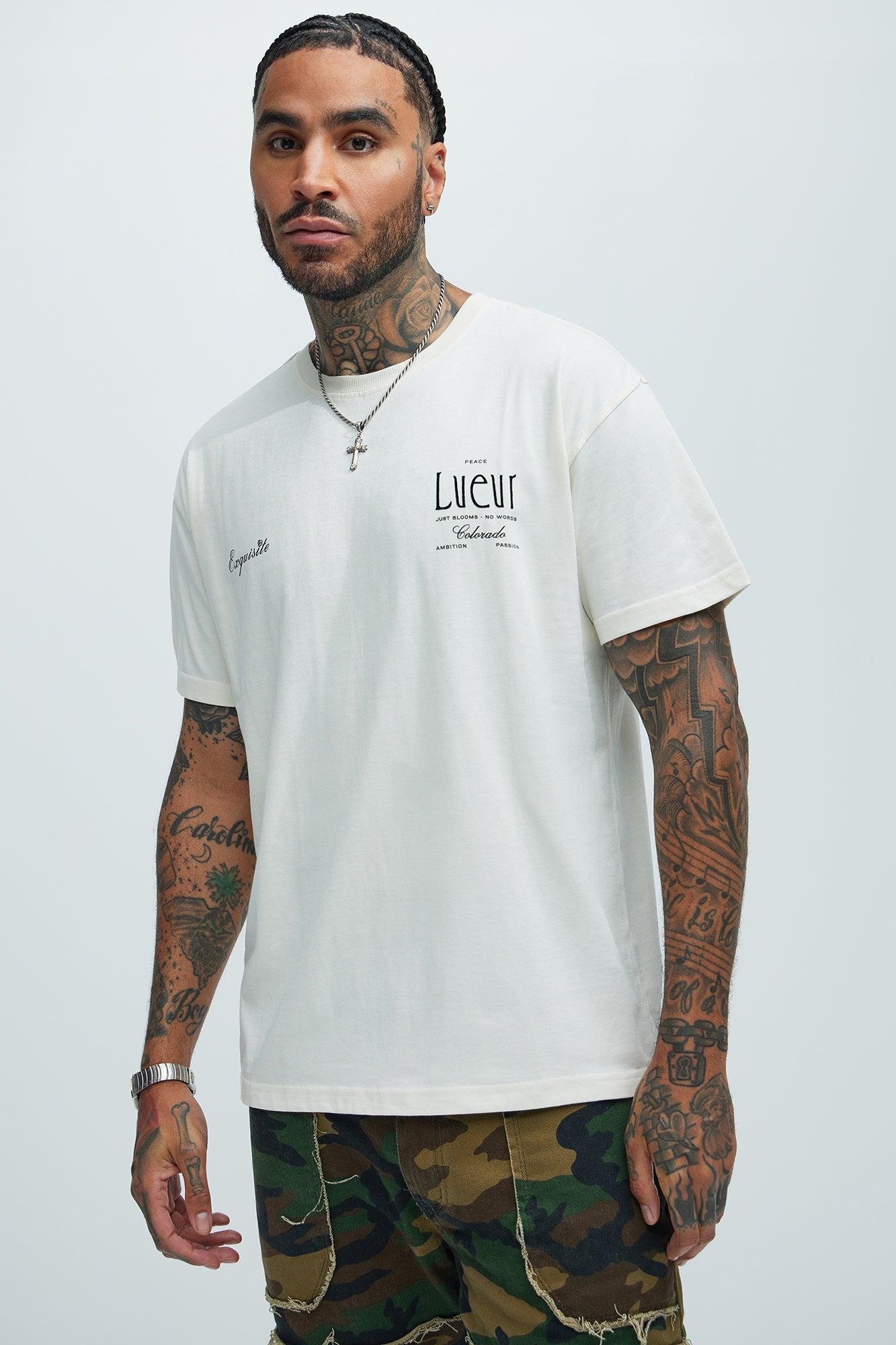 Lueur Halcyon Paris Short Sleeve Tee - Cream Product Image