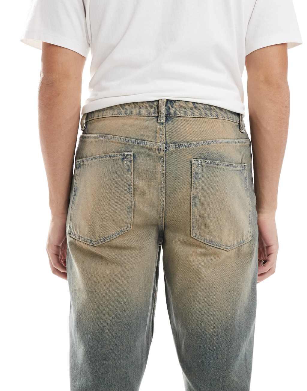 ASOS DESIGN slim jeans with heavy tint Product Image