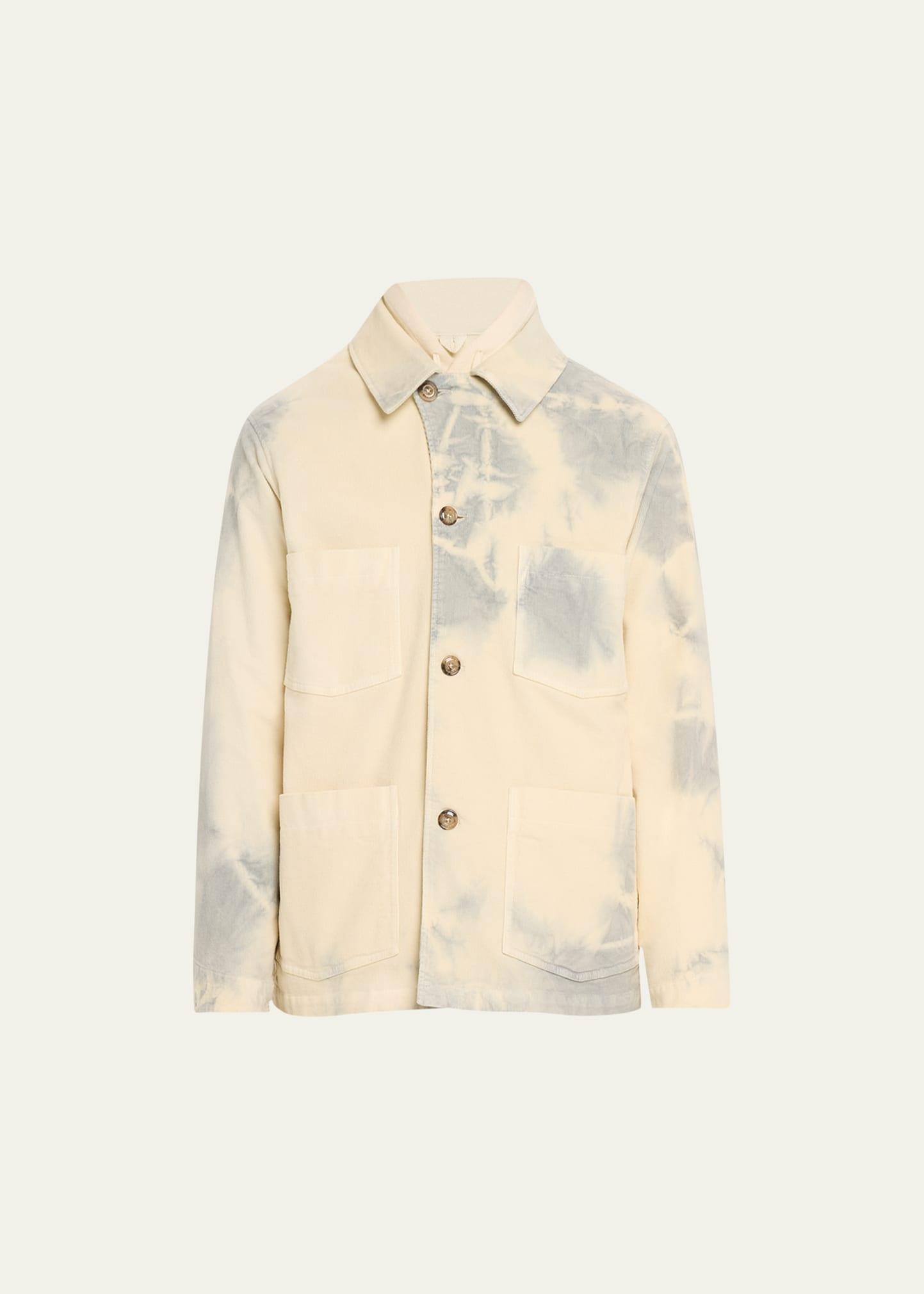 Mens Tie-Dye Corduroy Shirt Jacket Product Image