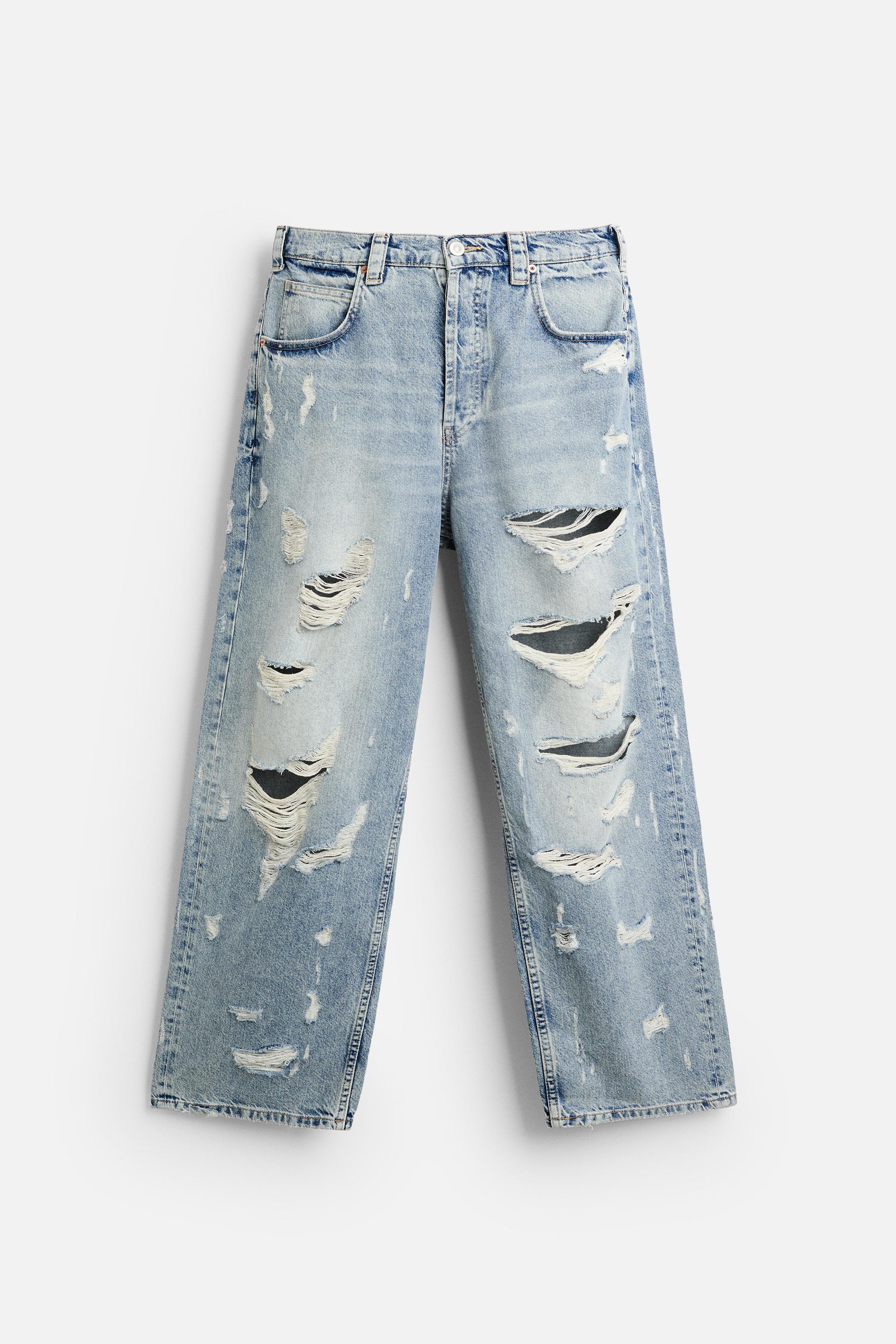 RIPPED EXTREME WASHED JEANS Product Image