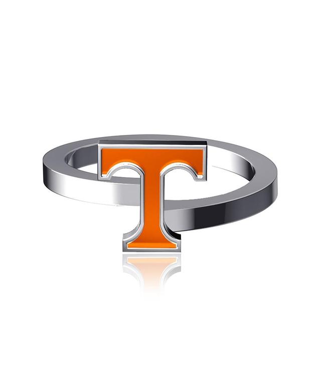 Womens Dayna Designs Tennessee Volunteers Bypass Enamel Silver Ring Product Image