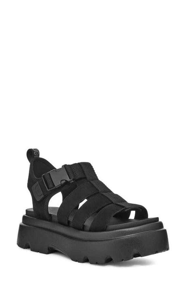 Cora Platform Sandal In Black Product Image