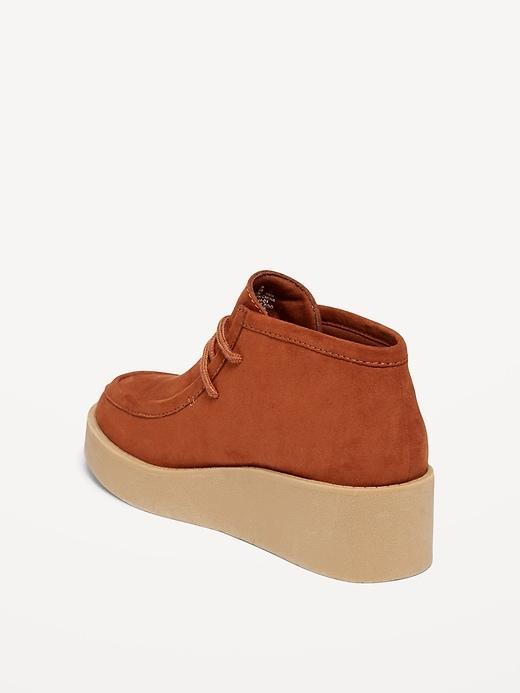 Faux-Suede Platform Booties Product Image