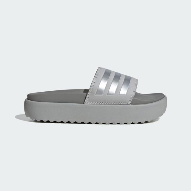 adidas Adilette Platform Slides Crystal Sand 11 Womens Product Image