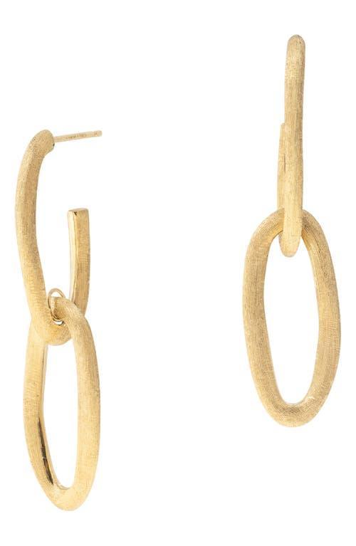 Womens Jaipur 18K Yellow Gold Oval Double-Link Earrings Product Image