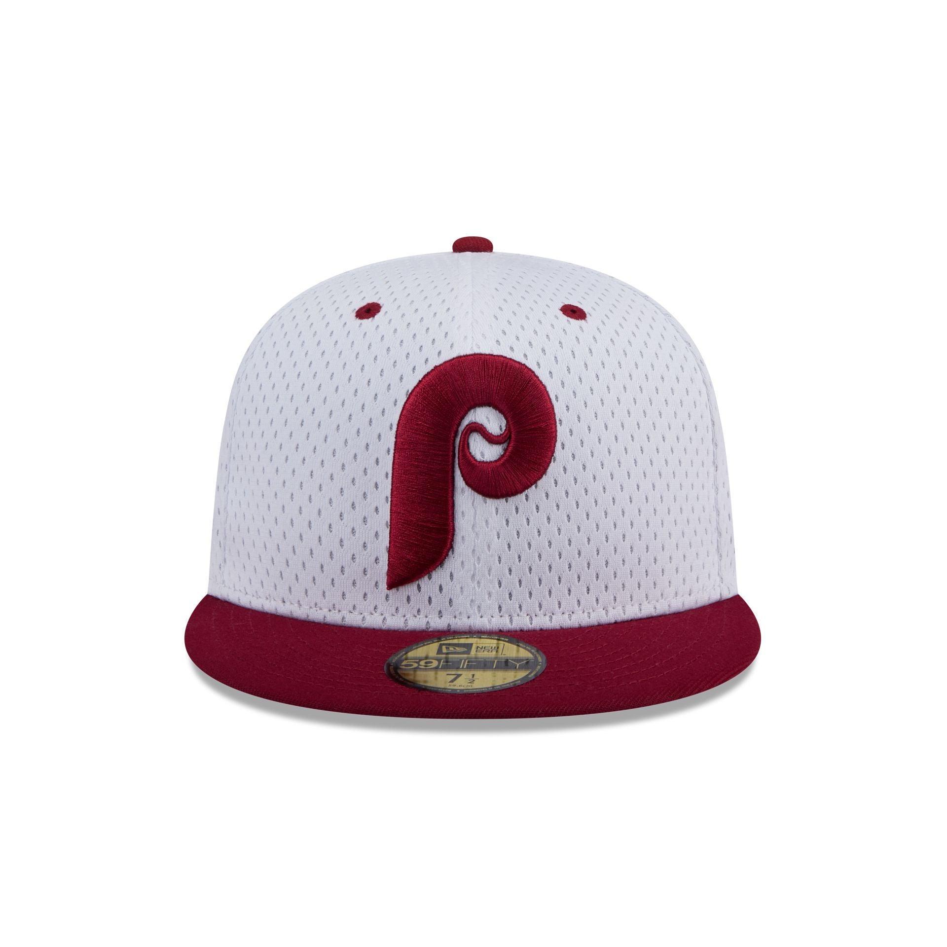 Philadelphia Phillies Throwback Mesh 59FIFTY Fitted Hat Male Product Image