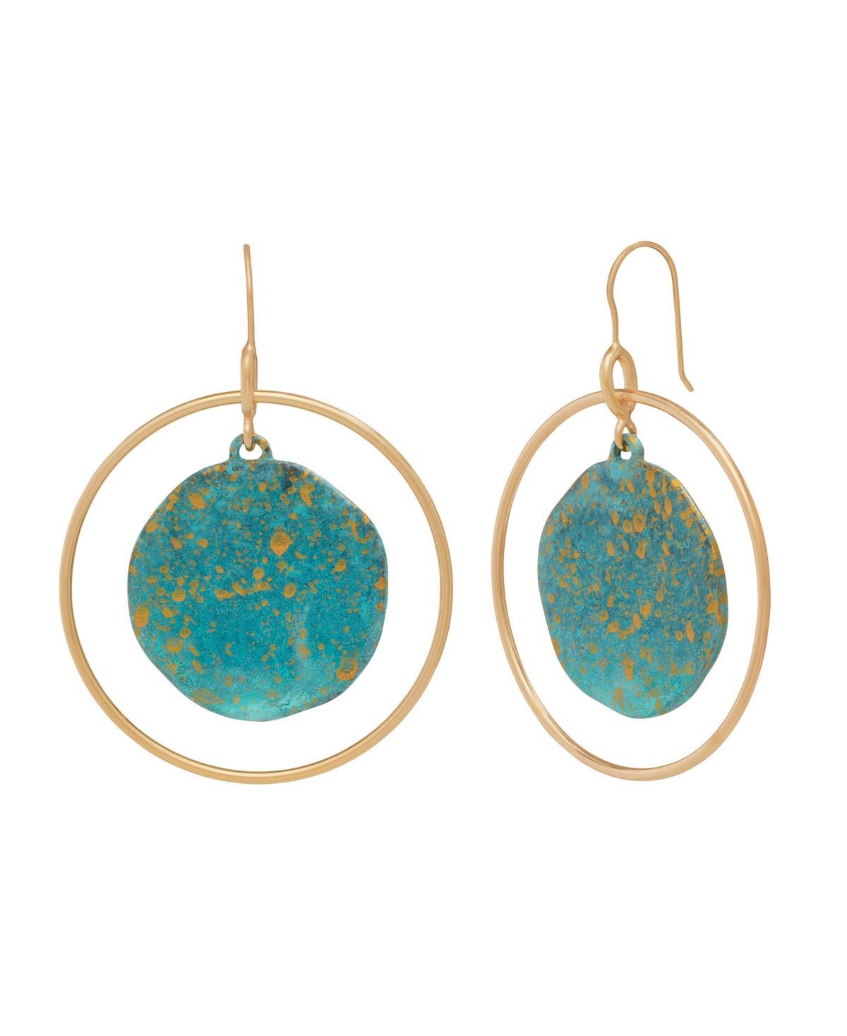 Robert Lee Morris Soho Womens Patina Orbital Earrings Product Image