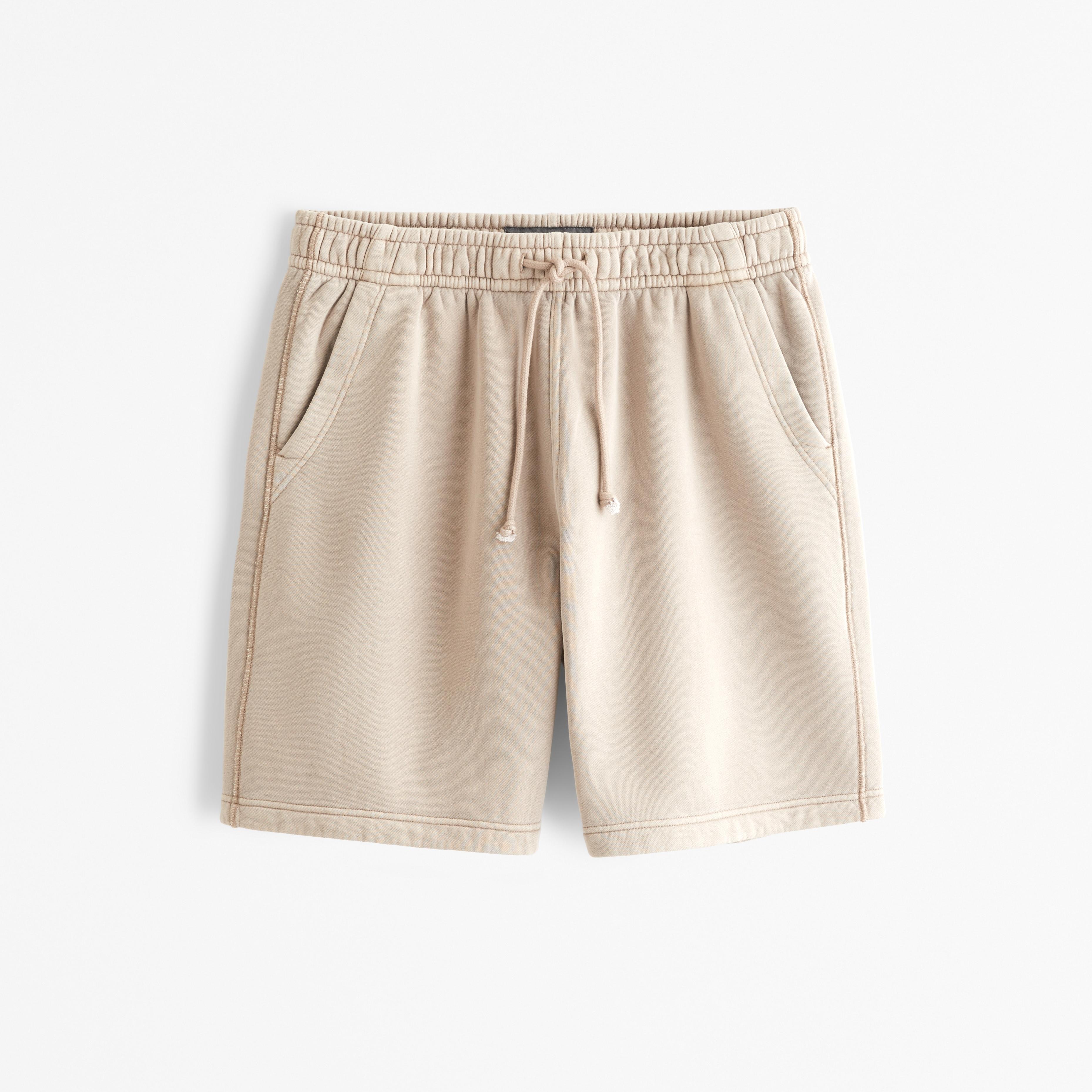 Relaxed Thrift-Inspired Fleece Short Product Image