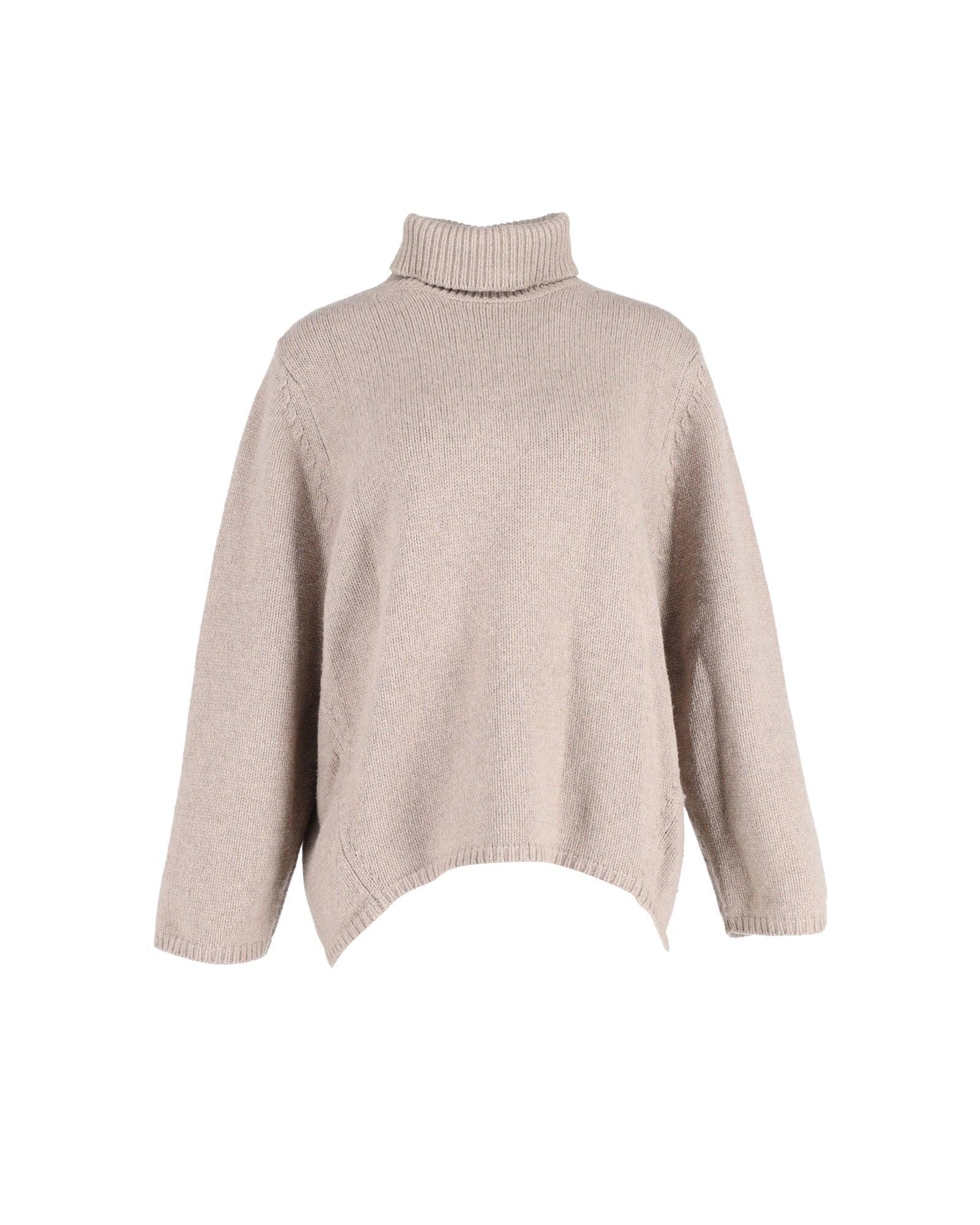 Toteme Turtleneck Sweater In Beige Wool Product Image