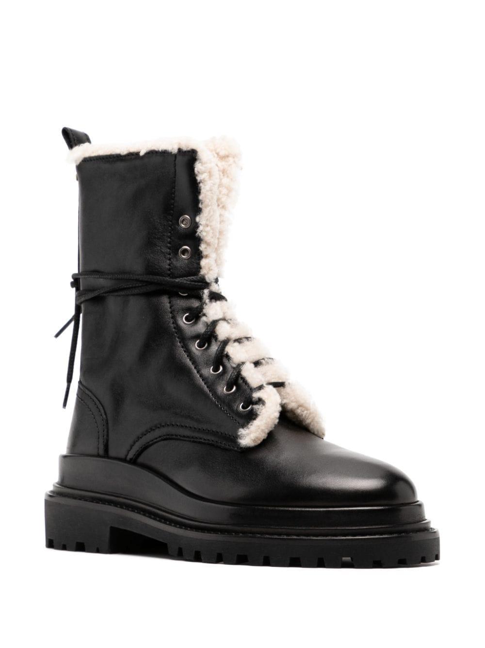 ISABEL MARANT Black Ghiso Low Boots Product Image