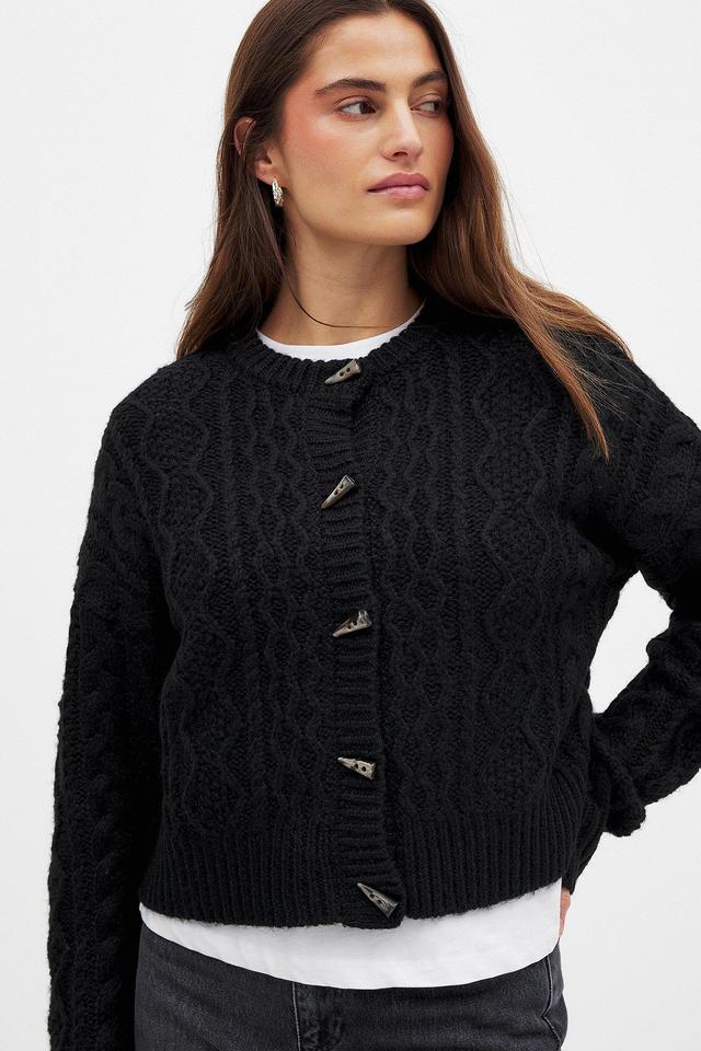 Knitted Cable Cardigan Product Image