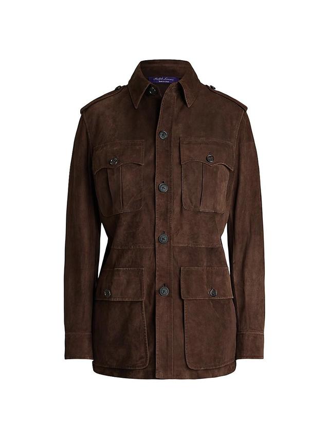 Womens Suede Field Jacket Product Image