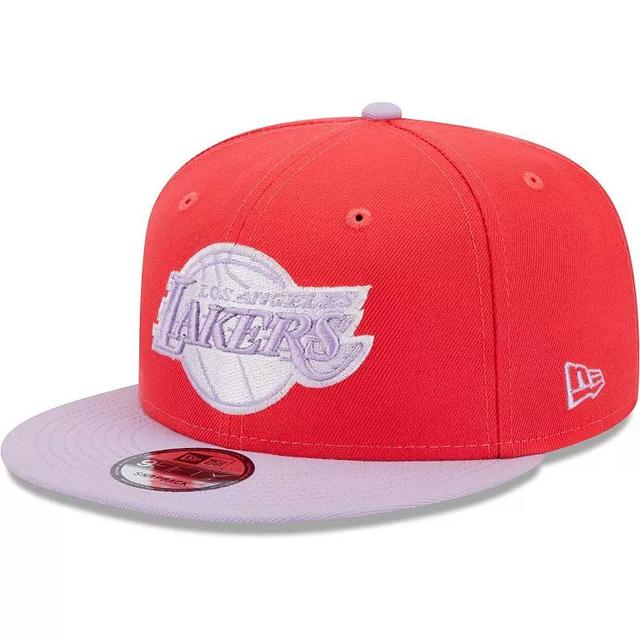 Mens New Era /Lavender Los Angeles Lakers 2-Tone Color Pack 9FIFTY Snapback Hat Product Image