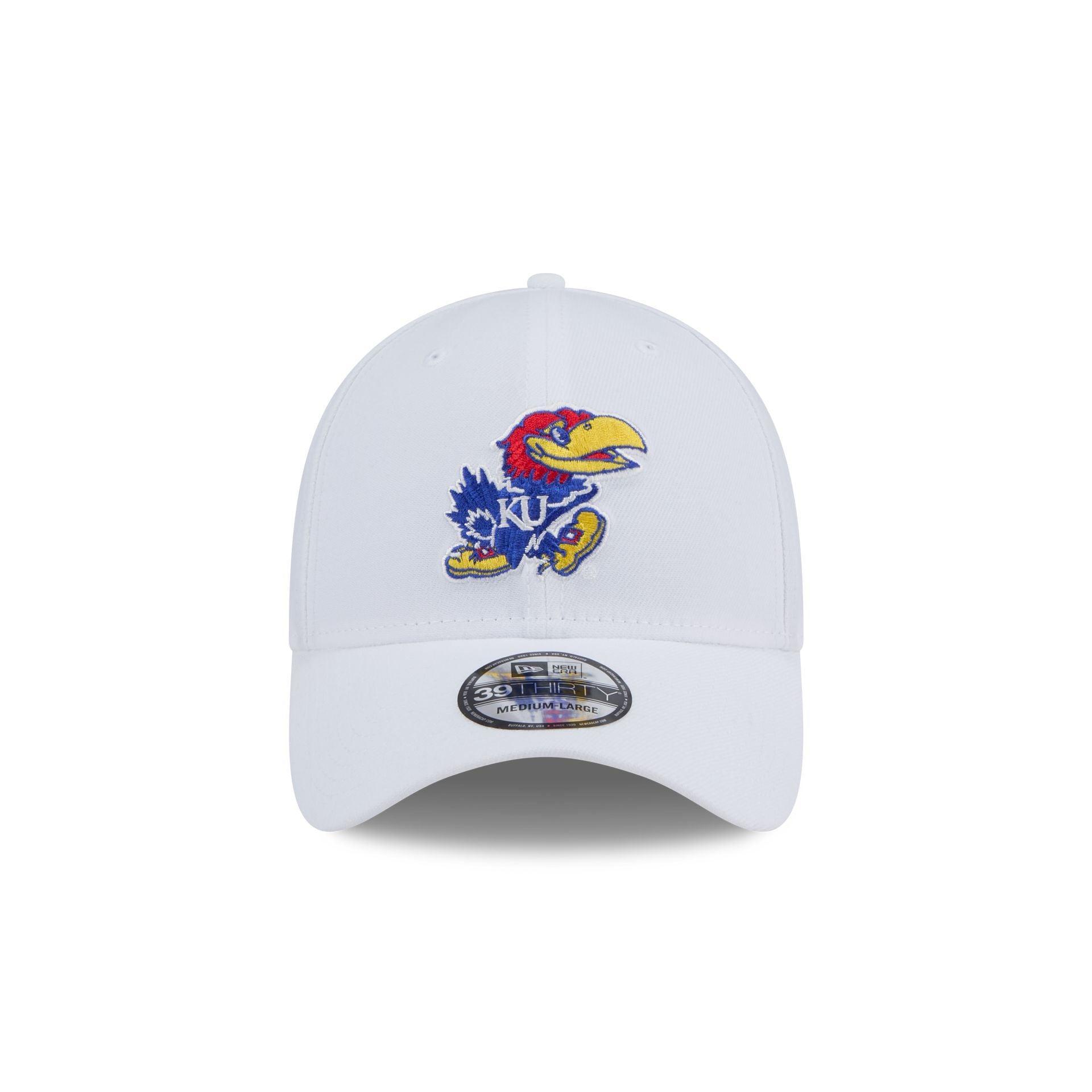 Kansas Jayhawks Chrome 39THIRTY Stretch Fit Hat Male Product Image