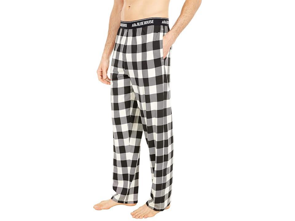 Little Blue House by Hatley Cream Plaid Jersey Pajama Pants Men's Pajama Product Image