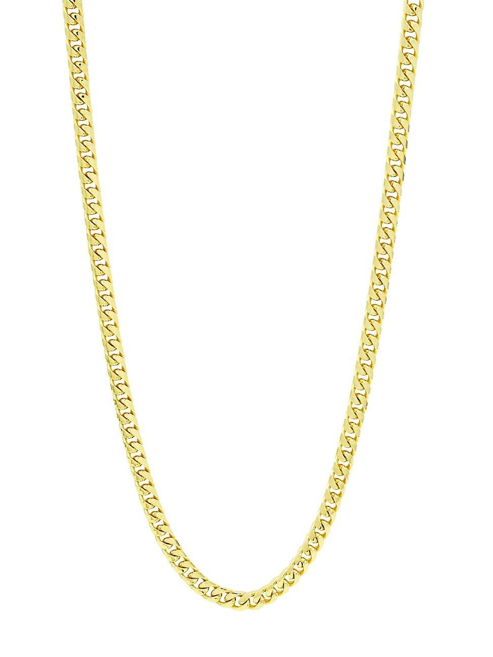 Mens COLLECTION 14K Gold Cuban Link Chain Necklace Product Image