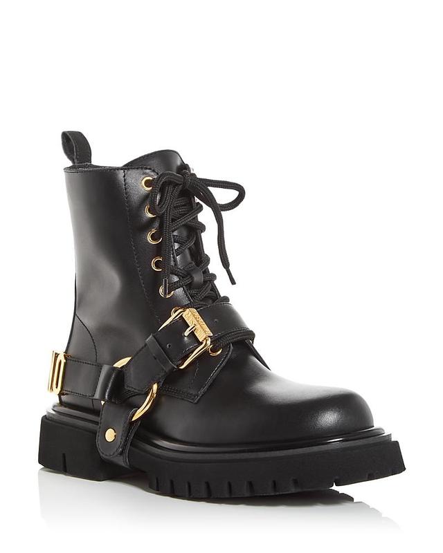 Moschino Womens Lace Up Harness Booties Product Image