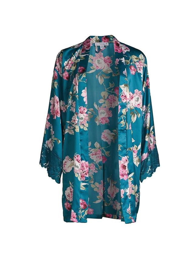 Womens Breakfast At Tiffanys Printed Matte Satin Robe Product Image