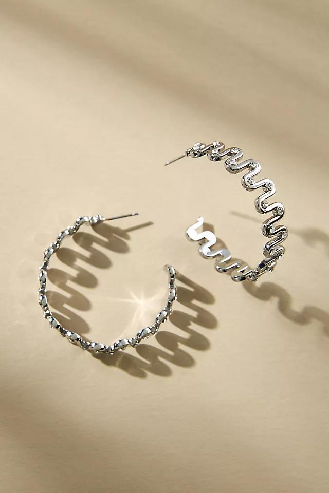 Squiggle Hoop Earrings Product Image