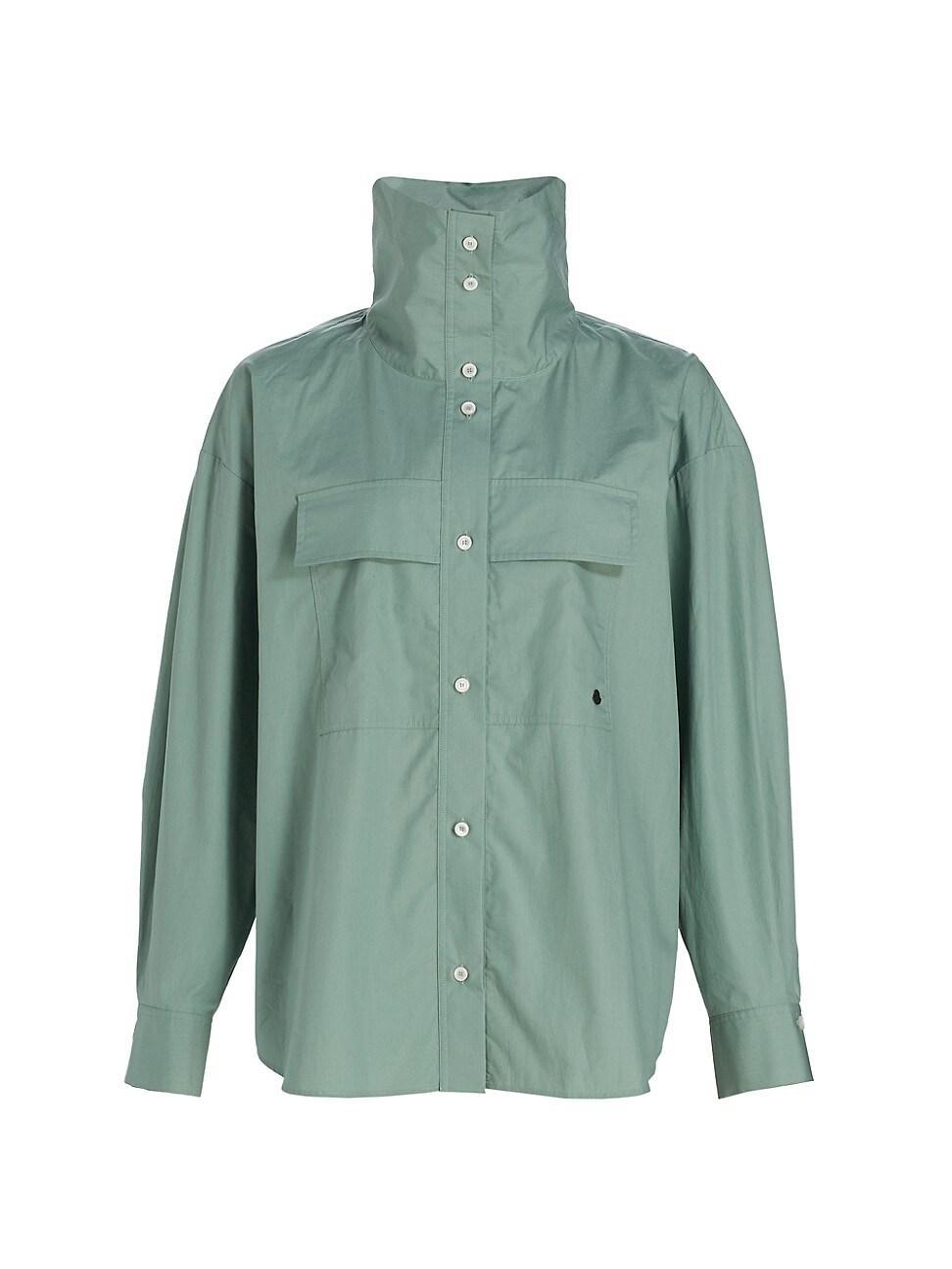 Womens 2 Moncler 1952 Oversized Button-Front Shirt Product Image