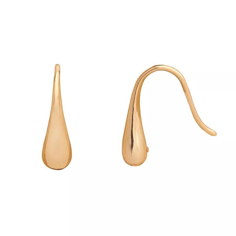 LC Lauren Conrad Gold Tone Small Pear Shape Drop Earrings, Womens Product Image