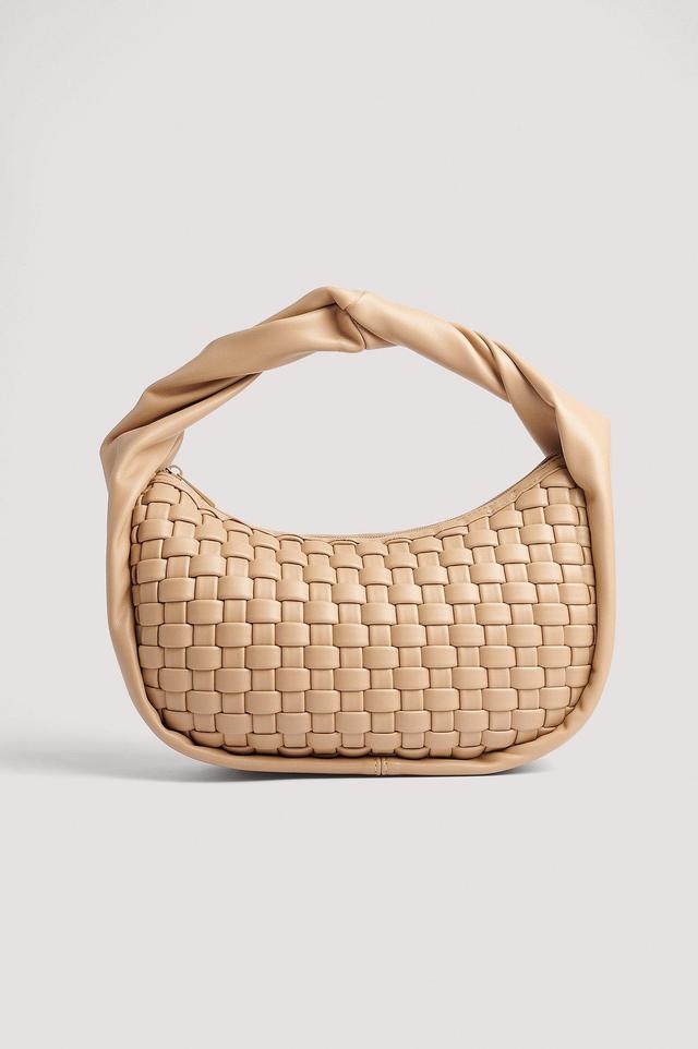 Twisted Handle Woven Handbag Product Image