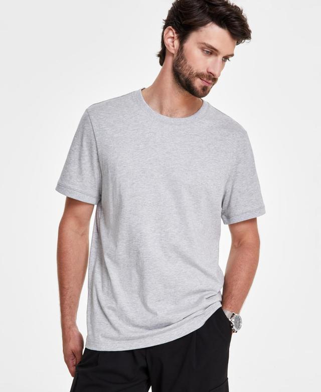 Alfani Mens Mercerized Cotton Short Sleeve Crewneck T-Shirt, Created for Macys Product Image