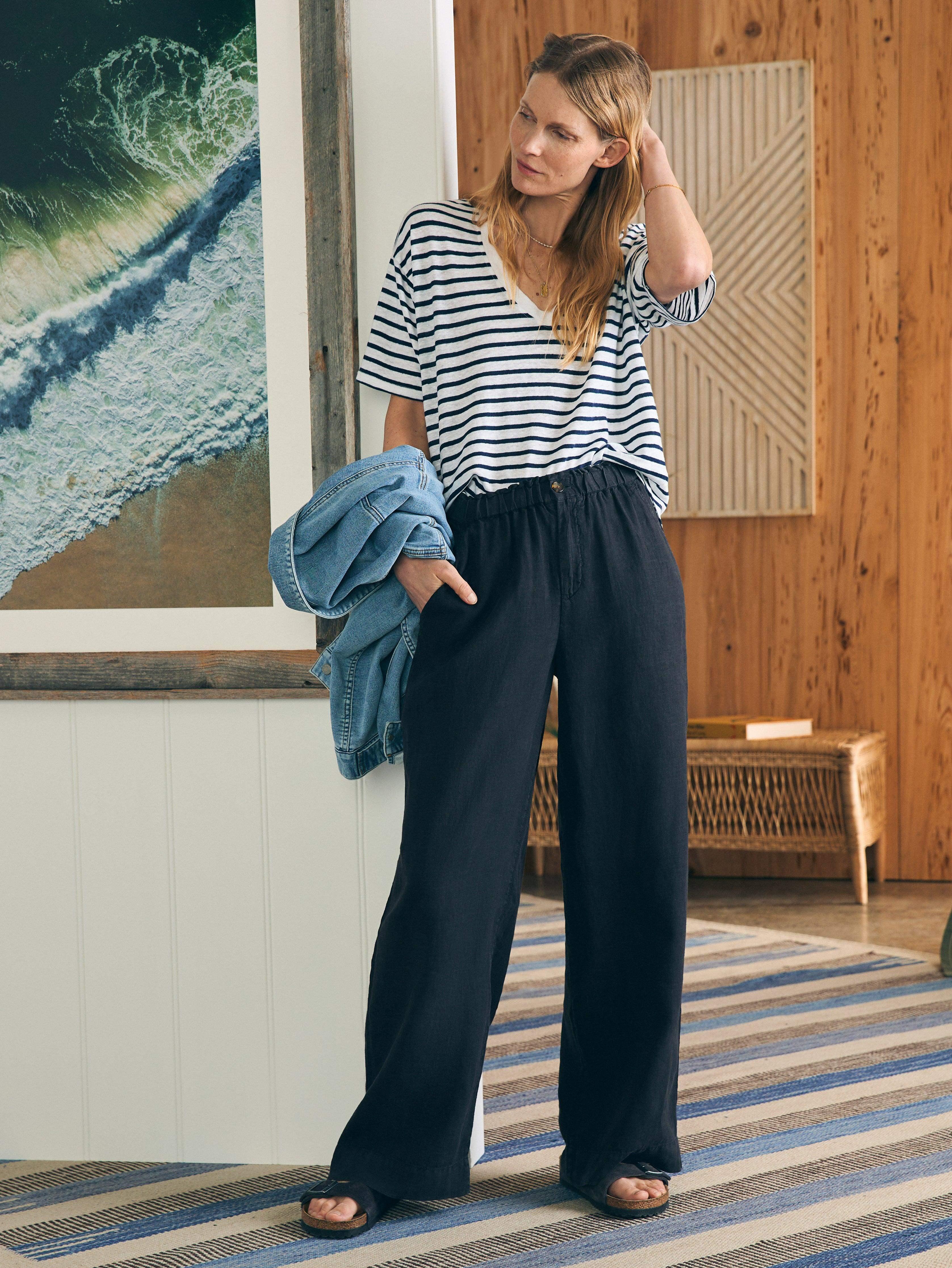 Monterey Linen Pant - Moonless Night Female Product Image