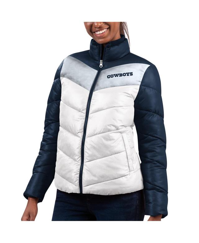 Womens G-III 4Her by Carl Banks /Navy Dallas Cowboys New Star Quilted Full-Zip Jacket Product Image